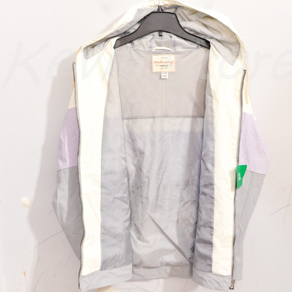Purple / white / gray Weatherproof Vintage Ladies' Rain Slicker - Picture 2 of 4